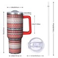 thumbnail image 2 of Red Christmas Deer and Tree Pattern Tumbler with Handle and Lid,40oz Double Wall Vacuum Insulated Tumbler,Cups Gift for Women and Men, 2 of 7