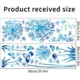 thumbnail image 6 of Farcauo 2 Set Dandelion Wall Decals Blue Flower Wall Stickers Butterflies Wall Decor for Bedroom Office Bathroom Living Room Floral Wall Decal Removable Wall Decoration Peel and Stick Wall Decor, 6 of 7