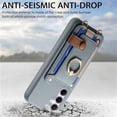 thumbnail image 6 of For Samsung Galaxy S26 5G 6.7" Phone Case Wallet With Card Holder,PU Leather Case,Ring Holder Kickstand Magnetic Protective Women Men Cover With Shoulder Strap,Blue,For Galaxy S26 (5G), 6 of 10