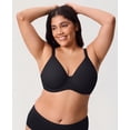 thumbnail image 3 of DELIMIRA Women's Inbarely Lift Full Coverage Bras Plus Size Unlined T shirt Underwire Seamless Bra, 3 of 4