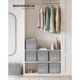 thumbnail image 2 of Cubos de almacenamiento SONGMICS Cattail Grey UROB030G01 30 x 30 cm, 6 unidades, 2 of 7