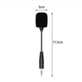 thumbnail image 5 of Naierhg Mini Microphone Noise Reduction Sound Live Karaoke Microphone Mobile Computer Direct Plug Microphone Black, 5 of 7