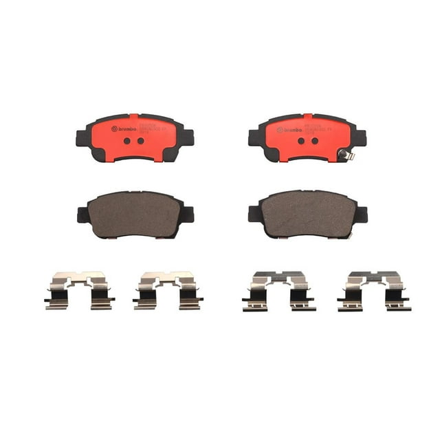 Fits 2000-2000 Toyota Echo Brembo Brake Pad P83050N NAO; FMSI Number D831-7704; Ceramic; Set Of 4; With Hardware