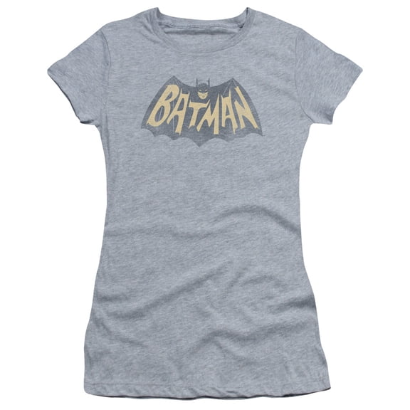 Batman Classic Tv - Show Logo - Juniors Teen Girls Cap Sleeve Shirt - Small