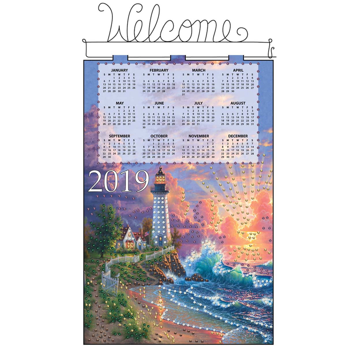 Design Works™ Lighthouse Calendar Felt & Sequin Kit