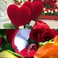 thumbnail image 4 of Uxcell Rose Ring Box Rose Romantic Engagement Ring Box Jewellery Storage Pink, 4 of 6