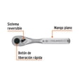 thumbnail image 2 of Matraca liberación rápida 72 dientes, cuadro 1/4', Truper, 2 of 3
