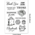 thumbnail image 4 of Shopping Label Clear Stamps Thanks Gift Box Stamps Mini Art Label Plastic Stamp Clear Rubber Stamps Transparent Silicone Stamp Album Decorative, 4 of 8