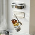 thumbnail image 1 of Dianhelloya 3-in-1 Transparent Spice Organizer Box with One-Hand Operation, Durable PP Plastic Kitchen Storage for Salt, Sugar, Pepper, Chili Powder, Modern Home & Restaurant Use, 1 of 8