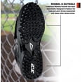 thumbnail image 3 of 3N2 Reaction Pro Plate Patent Leather Baseball Cleat, Black, 14, 3 of 7