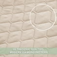 thumbnail image 3 of Exclusivo Mezcla Queen Quilt Set, 3-Piece Lightweight Queen Quilts Soft Bedspreads Bed Coverlets, Brich Beige, 90"x96", 3 of 8
