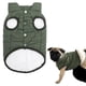 thumbnail image 4 of Chaleco cálido para perros de invierno Ropa clásica y cómoda para perros Chaqueta ligera y suave para cachorros para clima frío Senderismo Deportes de Verde Sunnimix Chaleco para perros, 4 of 7