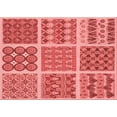 thumbnail image 1 of Ahgly Tapis Rectangulaire Rouge Lavable en Machine, 2 Pieds x 3 Pieds, 1 of 7