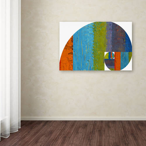 Trademark Fine Art "Fibonacci Spiral" Canvas Art by Michelle Calkins
