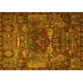 thumbnail image 1 of Ahgly Company Machine Washable Indoor Rectangle Animal Yellow Traditional Area Rugs, 5' x 8', 1 of 4