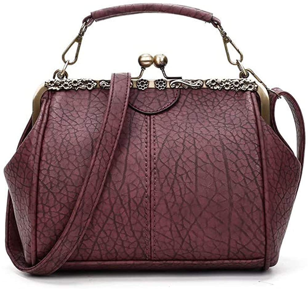 PIKADINGNIS Retro Hollow Handbag for Women Leather Shoulder Bag Evening ...