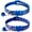Blue, variant on Breakaway Cat Collar with Bells, [2 Pack] Break Away Kitten Collar with Bells, Reflective Cat Collar for Girl Cats Kitty