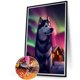 thumbnail image 5 of Diamante pintura 5D DIY completo taladro redondo Animal Kit decoración del hogar arte artesanía, 5 of 9