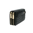 thumbnail image 2 of Daisy Rose Dual Zipper Women's Casual Continental Wallet, Black, 2 of 9