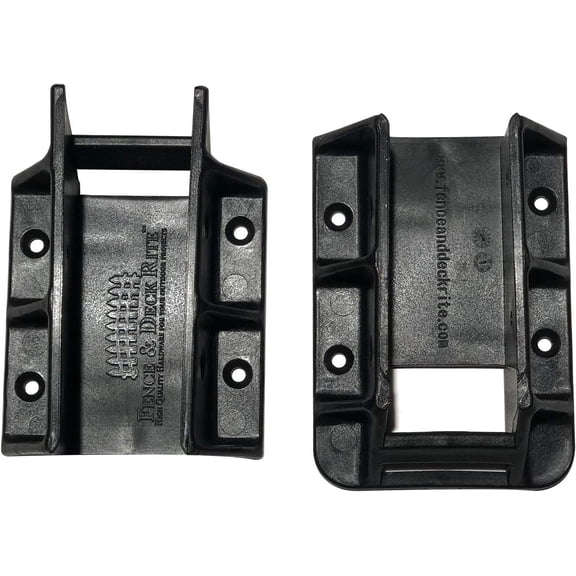 Fence & Deck Rite Stair Railing Hangers for 2x4 (1.5”x3.5”) Wood Railings Fits 29-37° Stair Incline Heavy-Duty Fiberglass Reinforced Polypropylene Post Connectors UV Protected (Pack of 8)