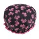 thumbnail image 2 of Gorros de baño impresos flor de elástica del cordón plástico impermeable reutilizable - re Sunnimix Gorro de ducha de doble capa, 2 of 8