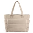 thumbnail image 2 of Win s Way Women's Puffer Tote Bag Lightweight Quilted Shoulder Bag Large Capacity Waterproof Work Travel Gym Handbag Multi-Pocket, 2 of 9
