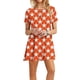thumbnail image 2 of Vestidos de Verano de Mujer Cuello Redondo Manga Corta Impreso, Ligero Y Cómodo Vestidos Casuales para Mujeres, 2 of 7