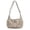 Beige, variant on Women's Minimalist Solid Color Drawstring Shoulder Bag Lightweight Nylon Japanese-style Crossbody Messenger Purse For Daily Commute Travel