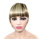 thumbnail image 1 of Pelucas con flequillo para mujer, peluca ondulada suelta, trenza, diadema, flequillo sintético, extensiones de cabello con flequillo térmico para mujer, un solo cepillo, 1 of 2
