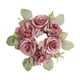 thumbnail image 1 of Corona de rosas artificiales con forma de vela decorativa para ventana de propuesta. Rosa rojo, 1 of 9
