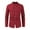 Red, variant on Pxiakgy shirts for men Men's Casual Solid Color Shirt Long Sleeve Half Cover Button Collarless Top mens shirts Black   L