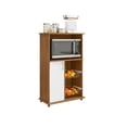 thumbnail image 1 of Mueble Para Microondas Organizador 1 Puerta Cafe/Blan NT3075, 1 of 6