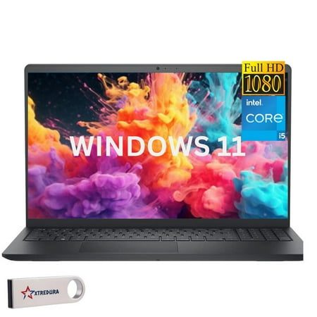 Dell Inspiron 3000 Home & Business Laptop Notebook ,15.6" FHD Touch Display, I5 12th Gen i5-1235U, 32GB RAM, 1TB SSD, Webcam, Bluetooth, Wi-Fi, Windows 11 Pro/XTREDURA FLASH Drive