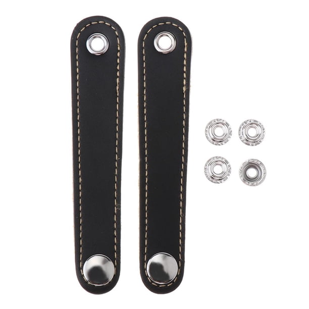 Cinturón con hebilla de bajo de acordeón ajustable de 2 piezas de 13 cm hecho de cuero PU El 11cm