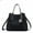 Black, variant on Lana Vegan Leather Women's Hobo Bag, Trendy Shoulder Purse Handbag by Mia K - Burgundy