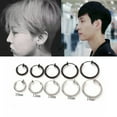 thumbnail image 2 of K-KED 1Pcs Fashion Fake Nose Ring Hoop Septum Rings Stainless Steel Nose No Piercing -multi-2.0*18mm, 2 of 9