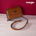 thumbnail image 7 of Wrangler Flap CrossBody Purse for Women Small Shoulder Bag with Chain Strap, Light Brown, 7 of 7