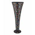 thumbnail image 1 of Benzara BM165233 Vase Moderne Design Mosaïque - Noir, 1 of 1