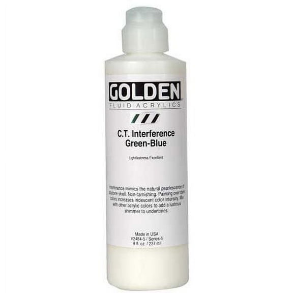 Golden - Fluid Acrylic - 8 oz. Bottle - Chromium Oxide Green