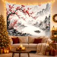 thumbnail image 3 of Traditional East with Asian Wash Muted, Serene Japanese Inspired for Japanese Art Lovers, Wall Decor, Thanksgiving Hostess Gift, Tapestry Wall Hanging for Dorm and Living Room, 3 of 7