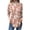Orange, variant on Plus Size High Neck Blouses for Women Long Sleeve Floral Printed Curved Hem Graphic Tee Turtleneck Loose Fit T-Shirt Fall Tunic Top Orange 2XL