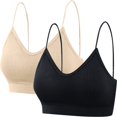 thumbnail image 1 of WZXFASHION Lady's Two Piece Set Top Strap Breast Pad Thread Plus Size Underwear Bra K XL, 1 of 4