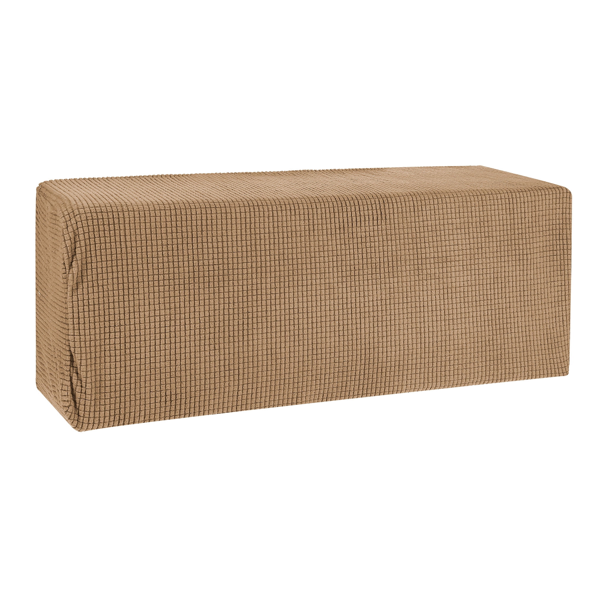 Unique Bargains Air Conditioner Cover Knitted Elastic Cloth Dustproof 80-86cm Brown