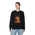 thumbnail image 6 of Pumpkin Skull Dot Day Unisex Heavy Blend™ Crewneck Sweatshirt, 6 of 7
