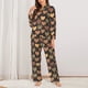thumbnail image 2 of Balery Heart Conjunto de Pijama con Estampado para Mujer, Conjunto de Dos Piezas con Manga Larga, Ropa de Dormir Suave con Bolsillos, Pijamas Cómodos-Medium, 2 of 7