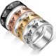 thumbnail image 1 of (Negro+Plata+Oro+Oro Rosa) Anillo giratorio giratorio - Joyería de mariposa retro - Anillo giratorio de acero inoxidable, 1 of 5