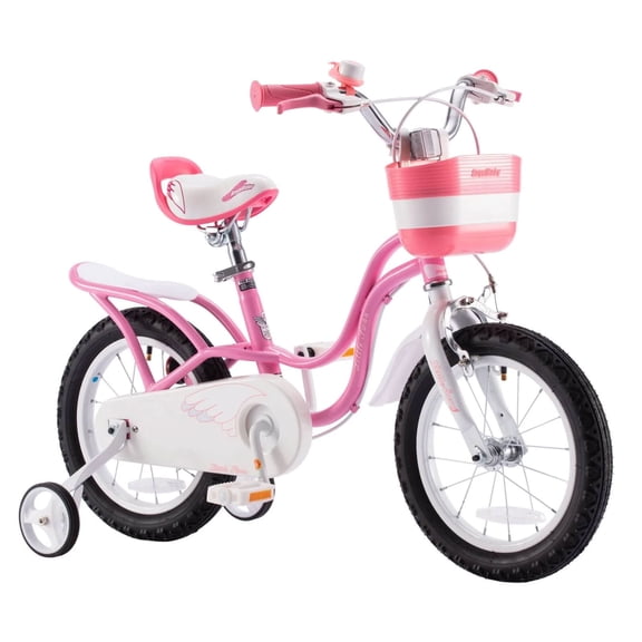 RoyalBaby Little Swan 12" Carbon Steel Kids Bike w/Dual Hand Brakes, Pink
