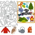 thumbnail image 2 of Cozy Woodland Carbon Steel Cutting Dies 6.4x4.3 inch Winter for DIY est Theme Embossing Stencils Template for DIY Making Photo Decorative Paper Scrapbooking 0.08cm Thick, 2 of 7