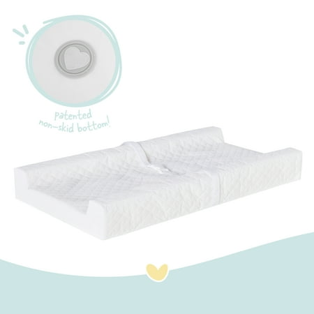 Regalo Baby Basics Infant Foam Changing Pad, White, Water Resistant, Safety Buckle