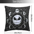 thumbnail image 4 of Christmas Skellington Throw Pillow Cover 18"X18" Double Side Design Bolster Pillowcase, Decorative Cushion Pillow Case for Car Sofa Bedroom Decor Kid Girls Boys, 4 of 6